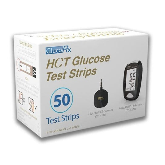 GlucoRx HCT Glucose Test Strips (50)