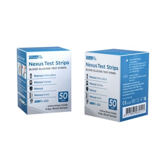 GlucoRx Nexus Test Strips (50)